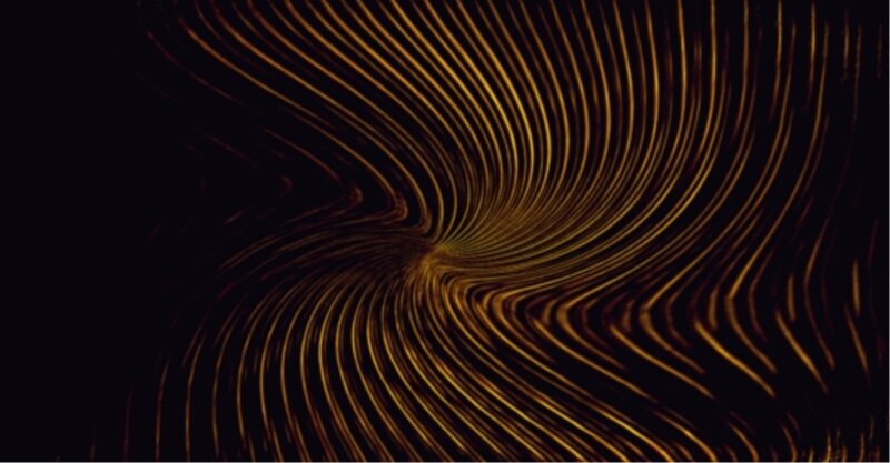 Golden Lines on Black