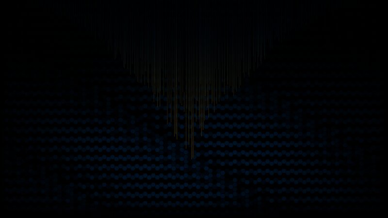Golden Lines on Dark Background
