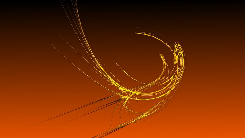 Golden Lines on Orange