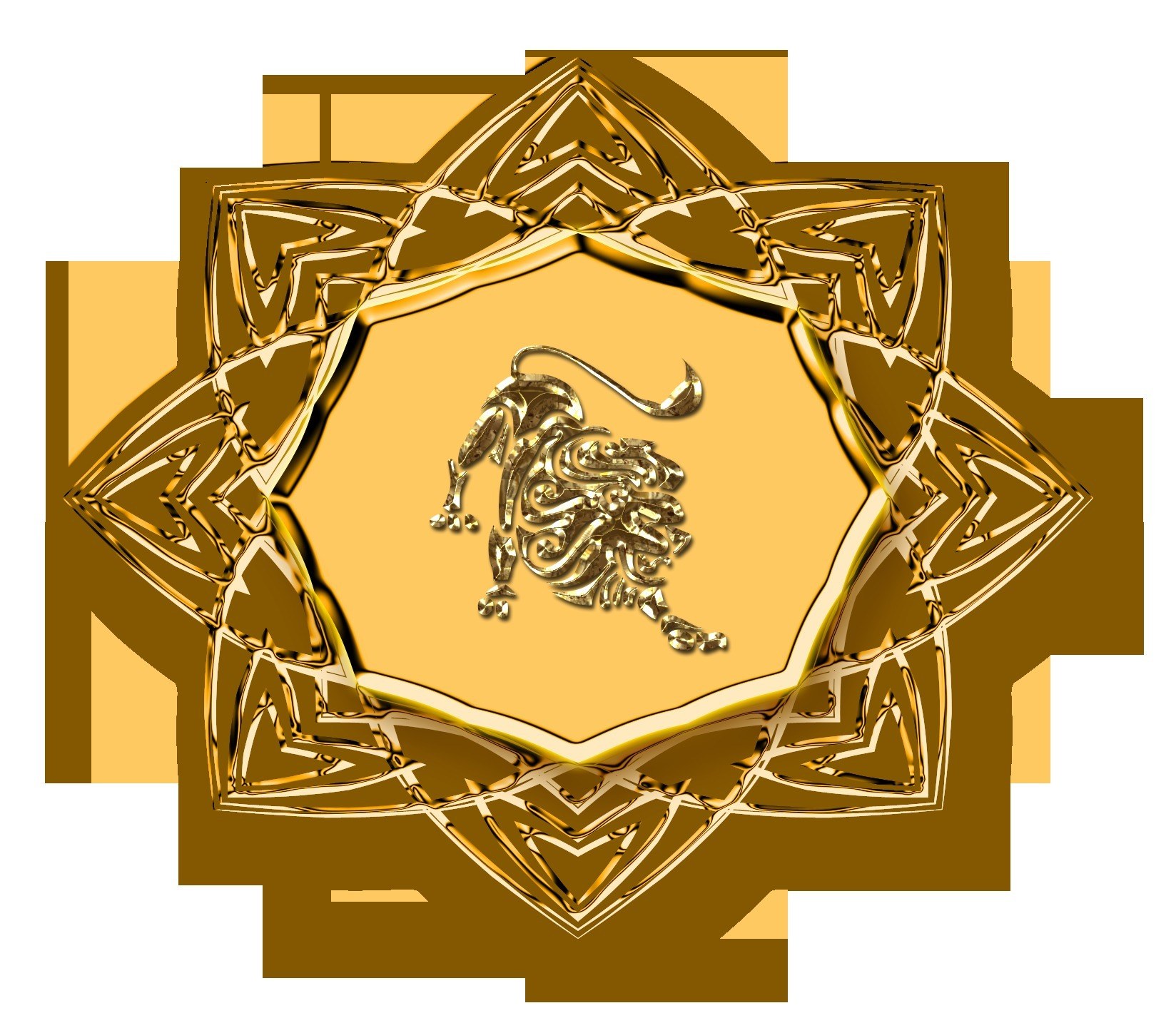 golden lion emblem