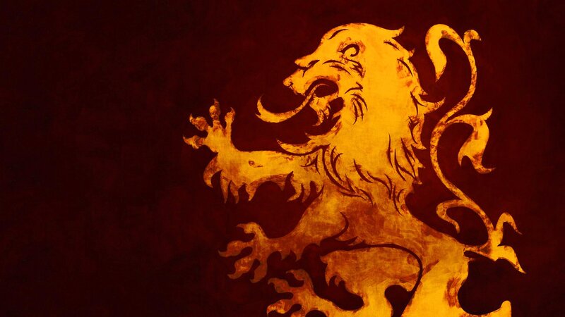 Golden Lion Emblem — Gold, Dramatic