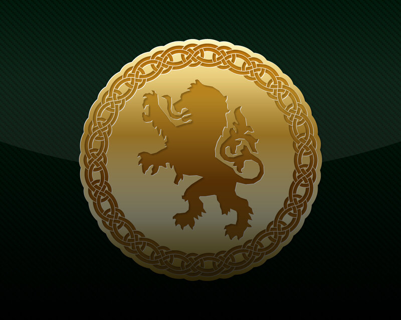 golden lion emblem