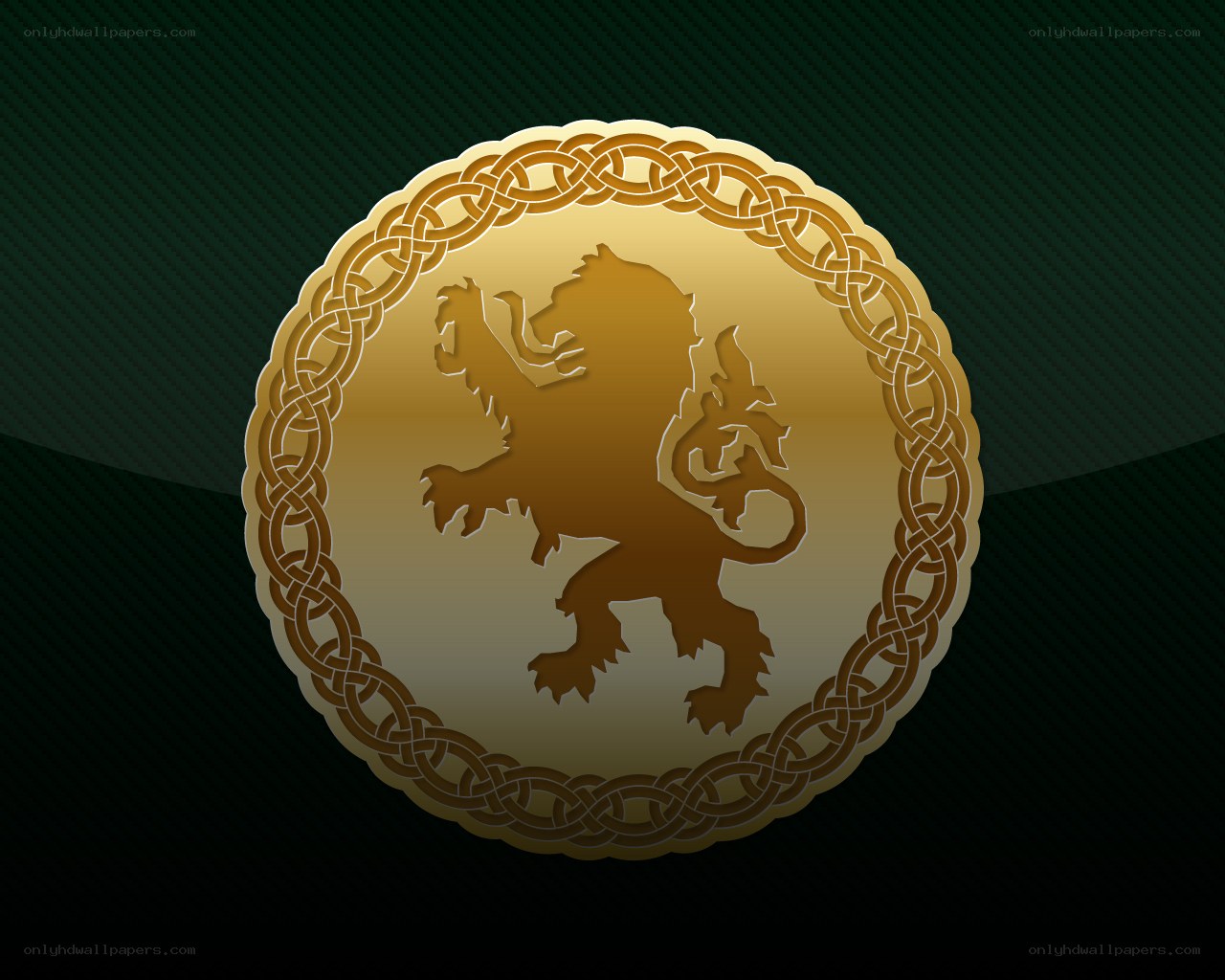 golden lion emblem