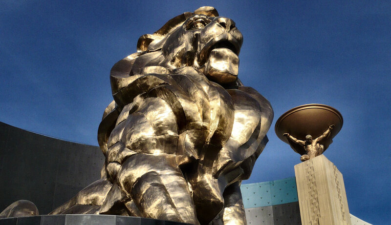 Golden Lion Statue — Gold