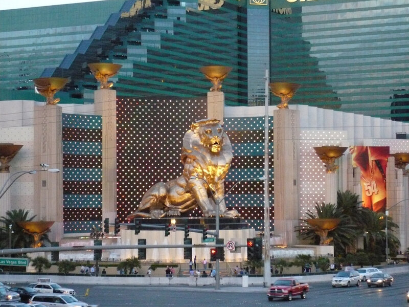 Golden Lion Statue