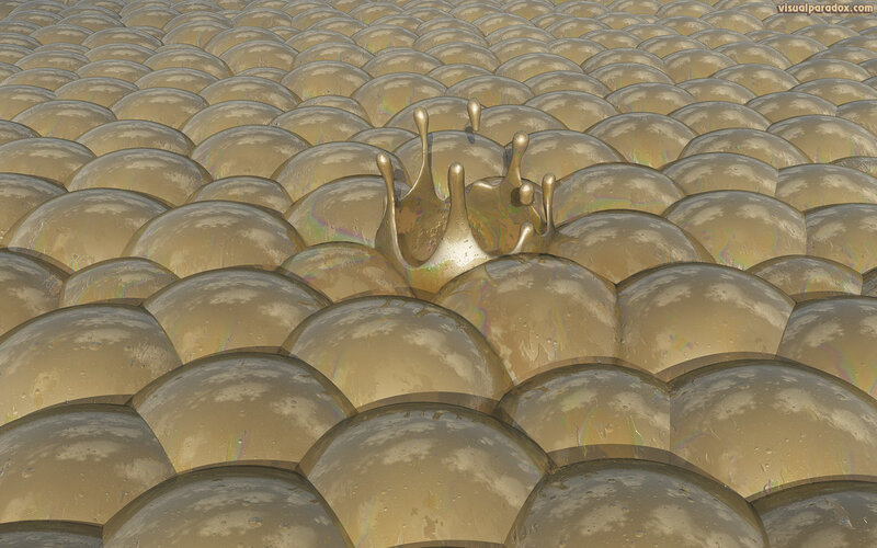 golden liquid crown