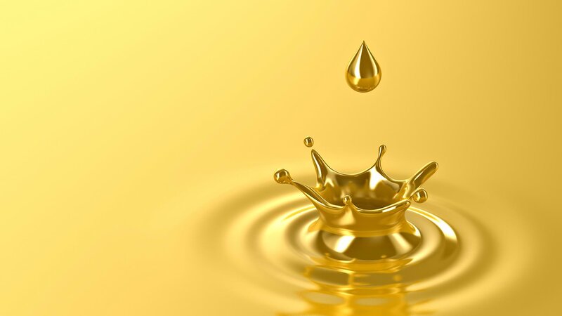 Golden Liquid Drop