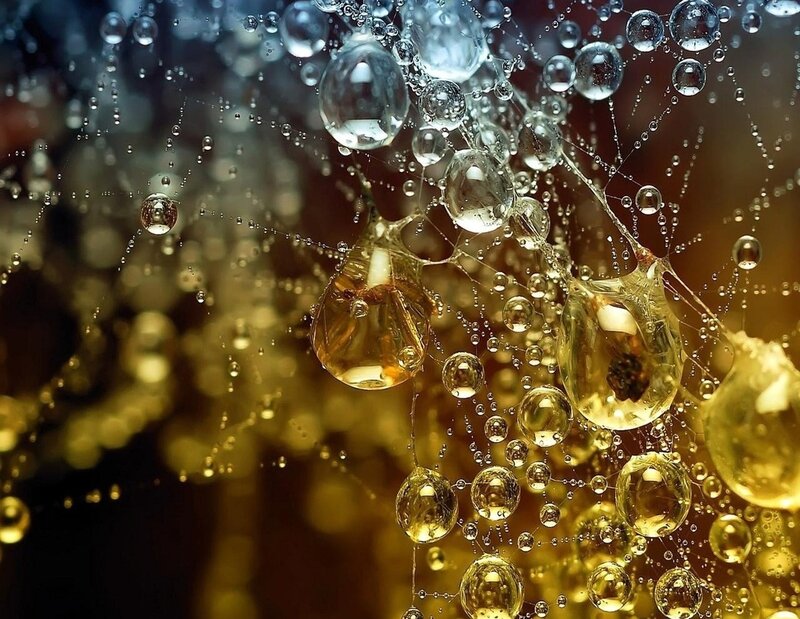 Golden Liquid Droplets