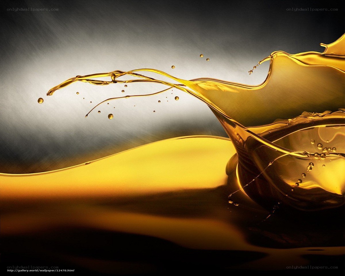 golden liquid splash