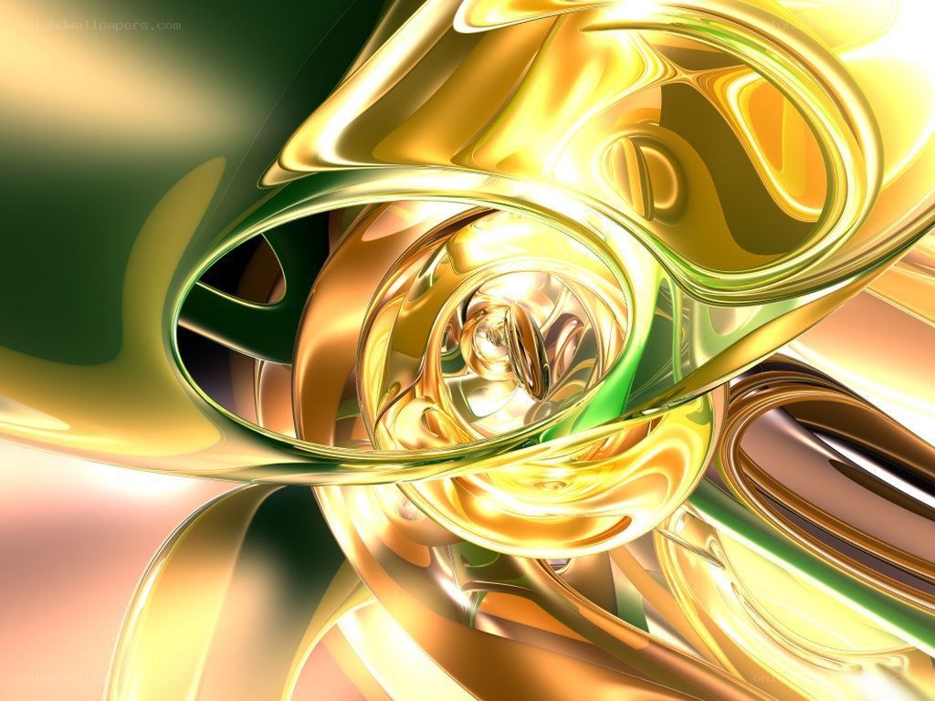 golden liquid swirl