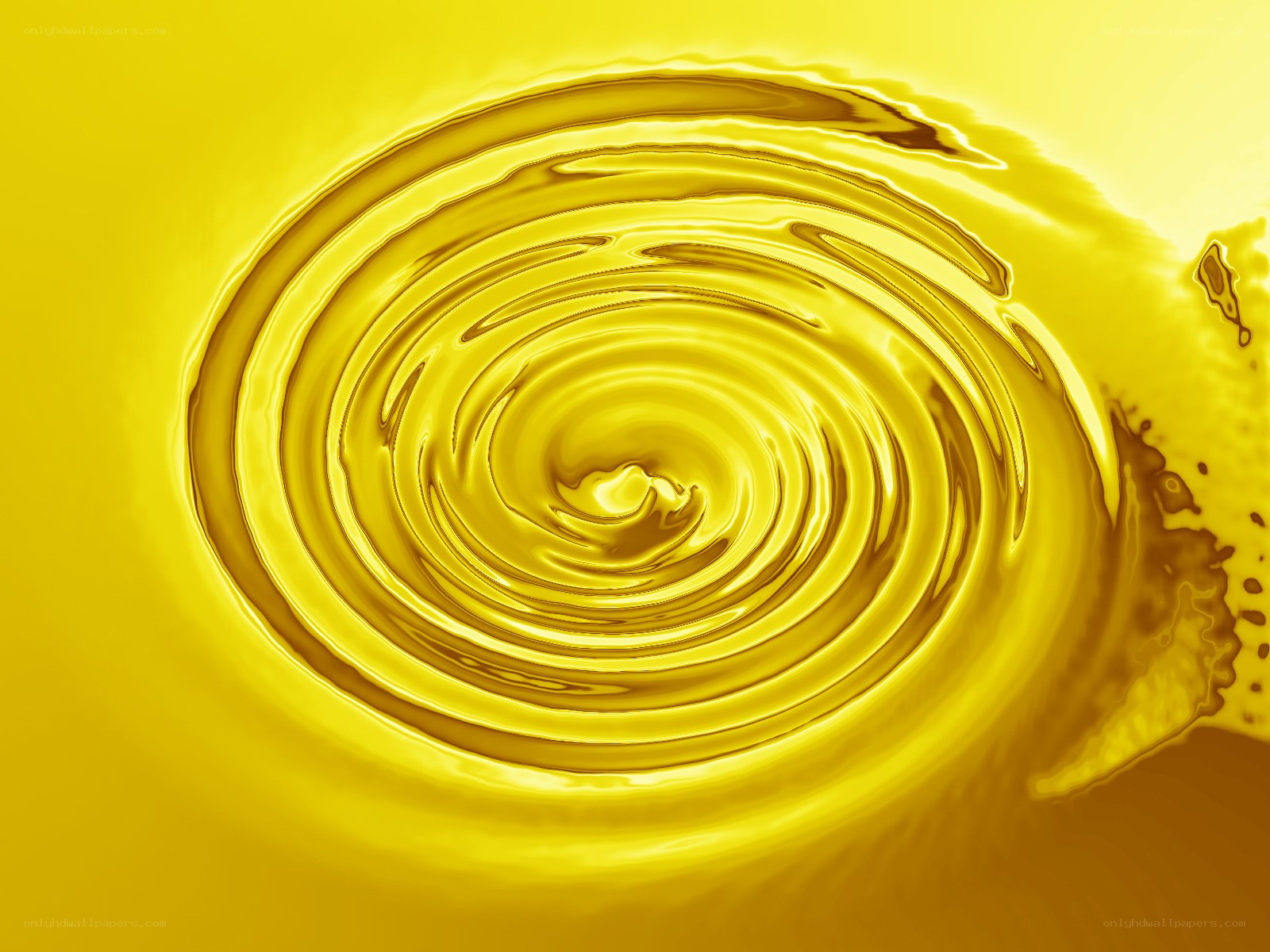 golden liquid swirl