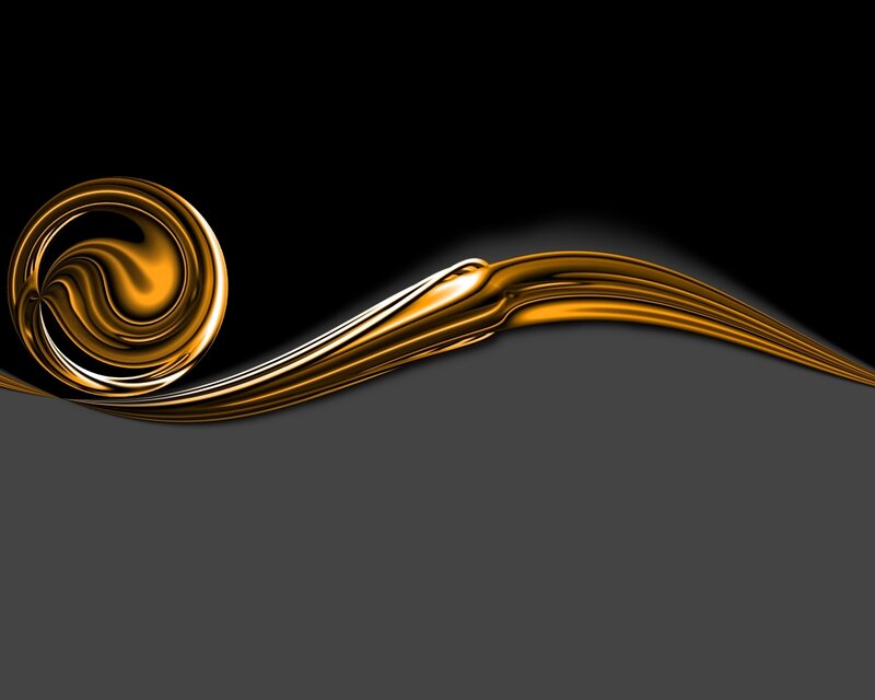 golden liquid swirl on black