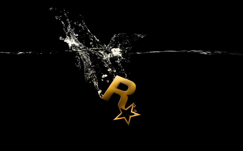 Golden Logo in Water