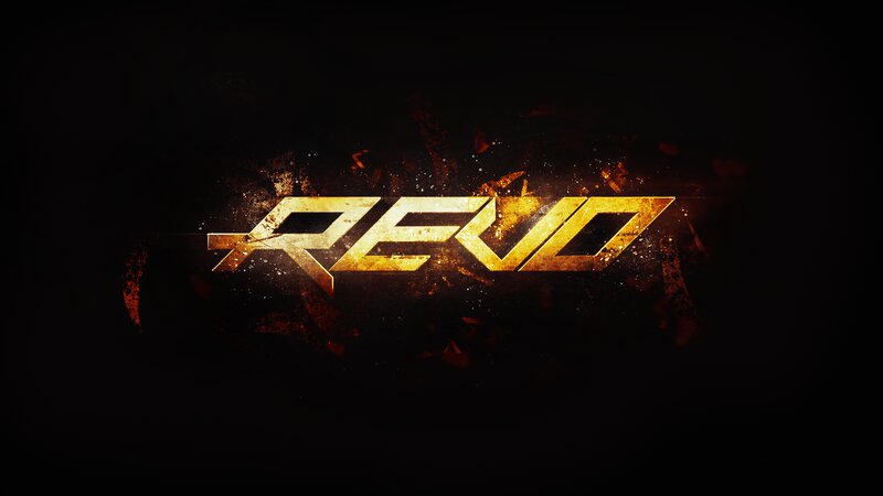 Golden Logo on Dark Background — Black