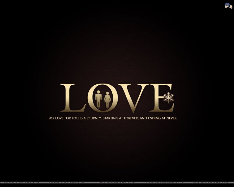 Golden Love Text — Black