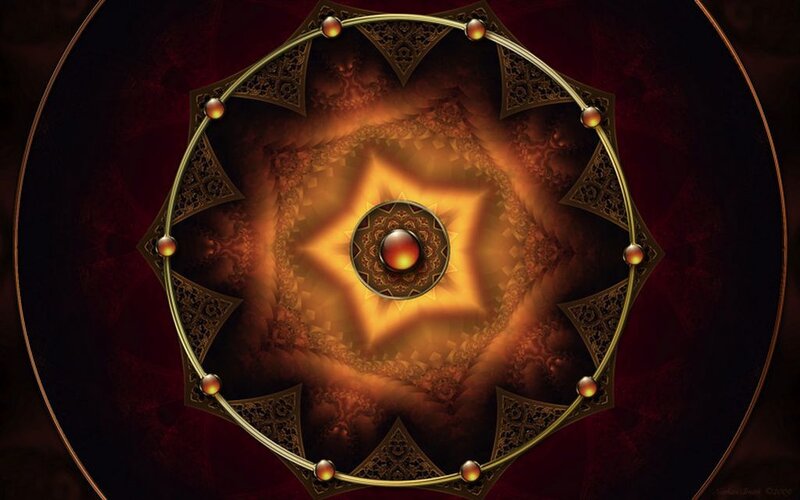 Golden Mandala Design — Gold