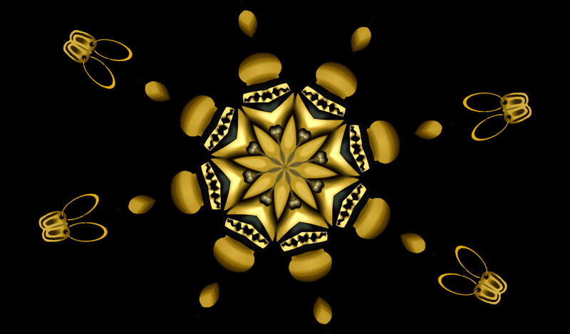 Golden Mandala Pattern — Gold, Symmetrical