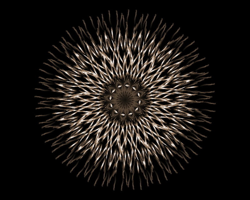 golden mandala pattern
