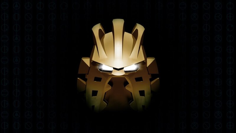 Golden Mask with Glowing Eyes