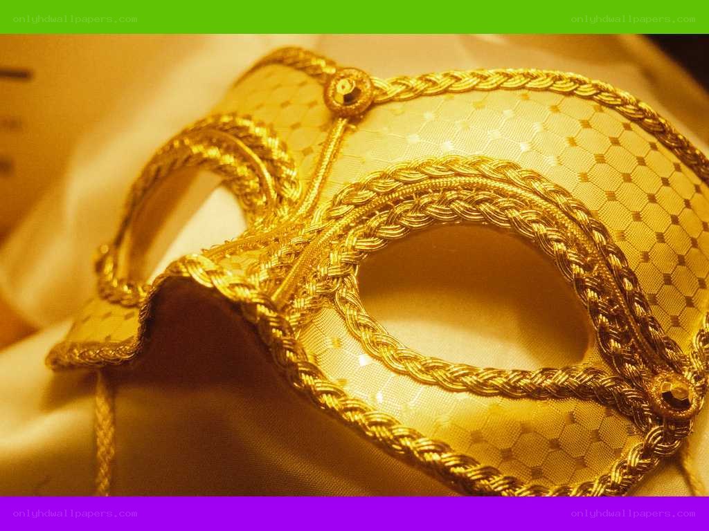 golden masquerade mask