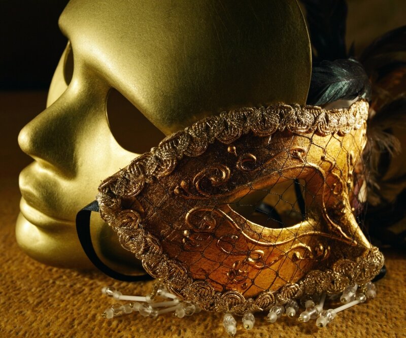 Golden Masquerade Masks