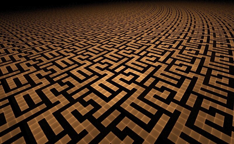 golden maze pattern