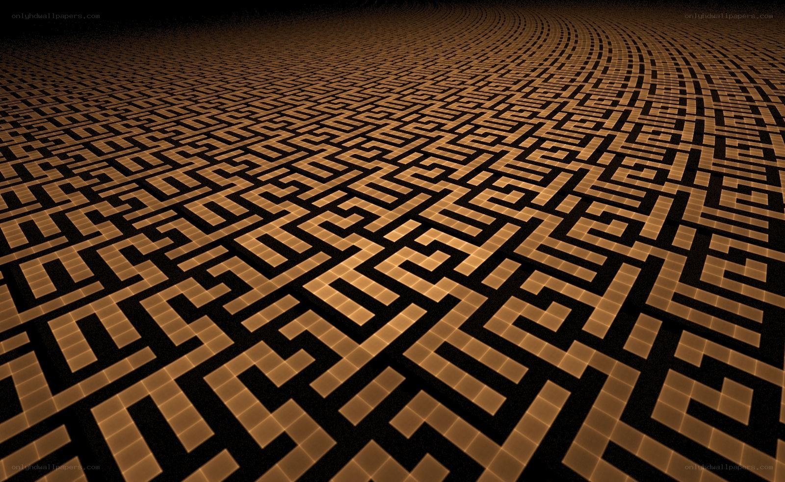 golden maze pattern