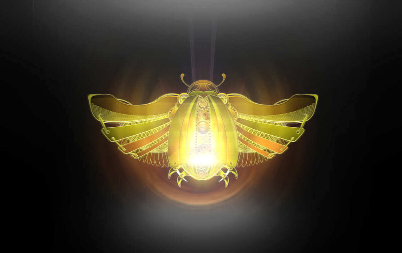Golden Mechanical Beetle — Gold