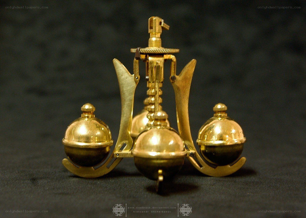 golden mechanical object
