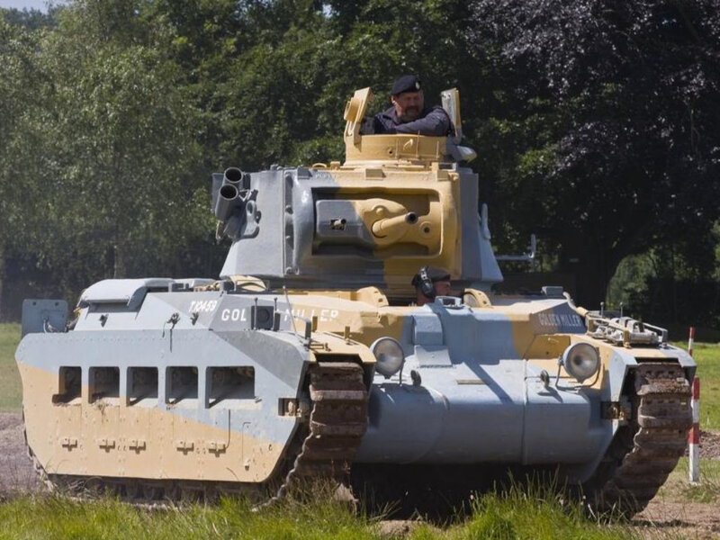 Golden Miller tank on display