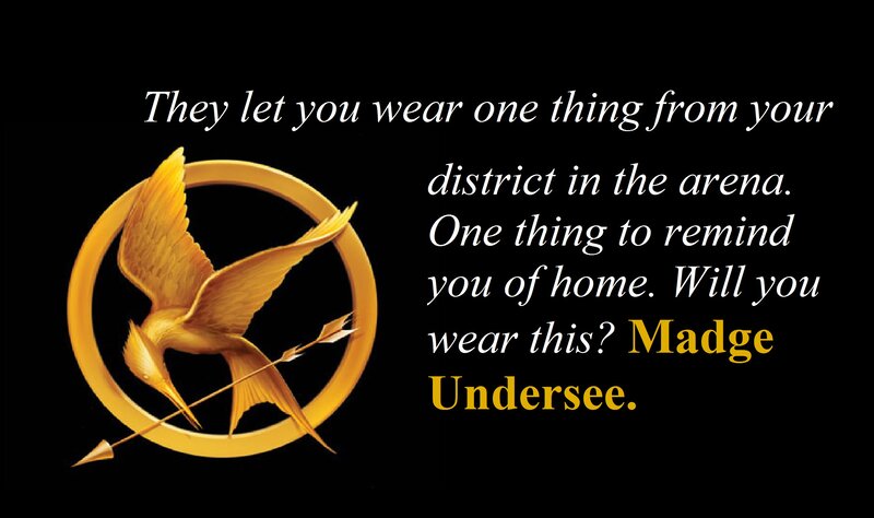 Golden Mockingjay Symbol — Black