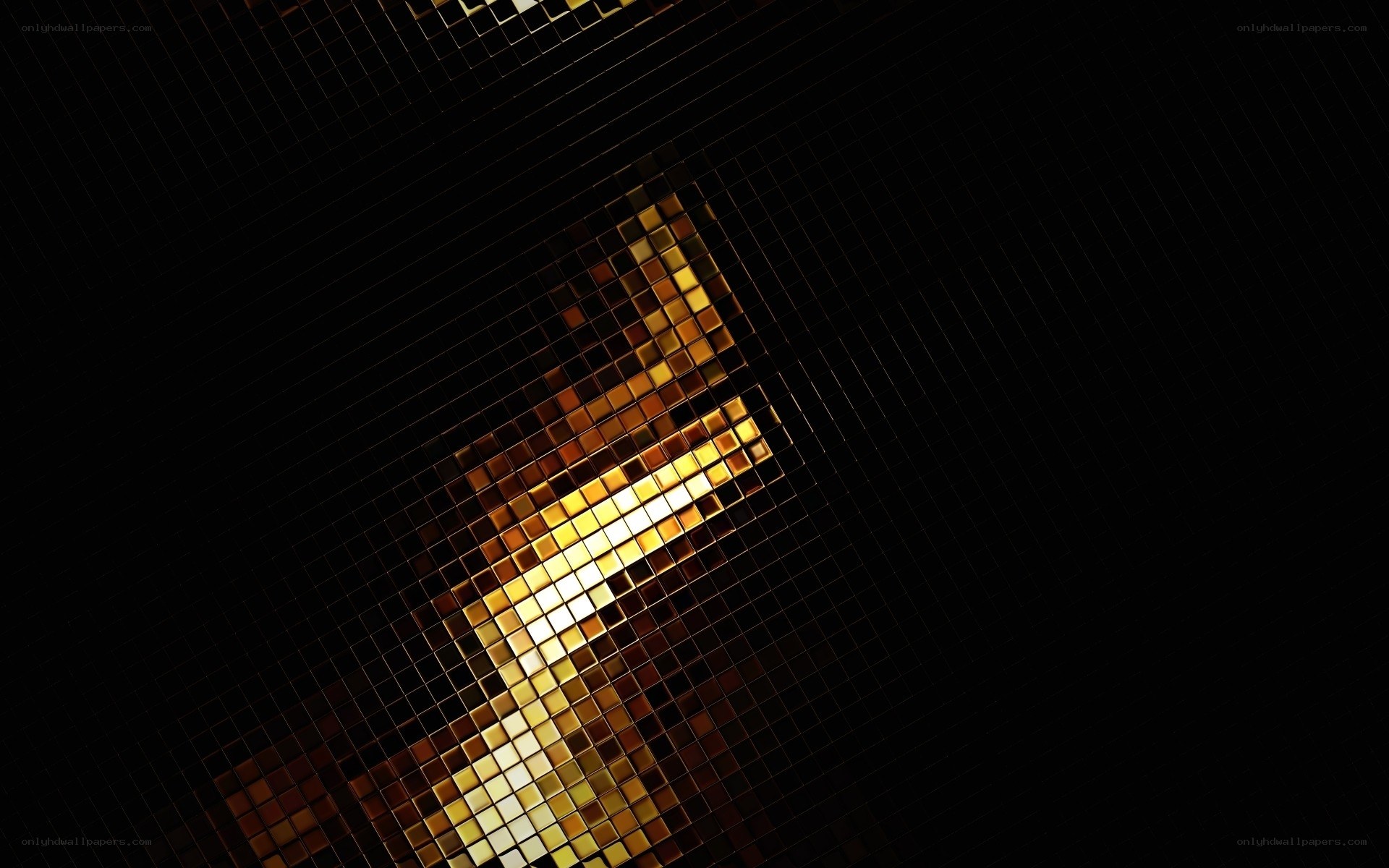 golden mosaic pattern
