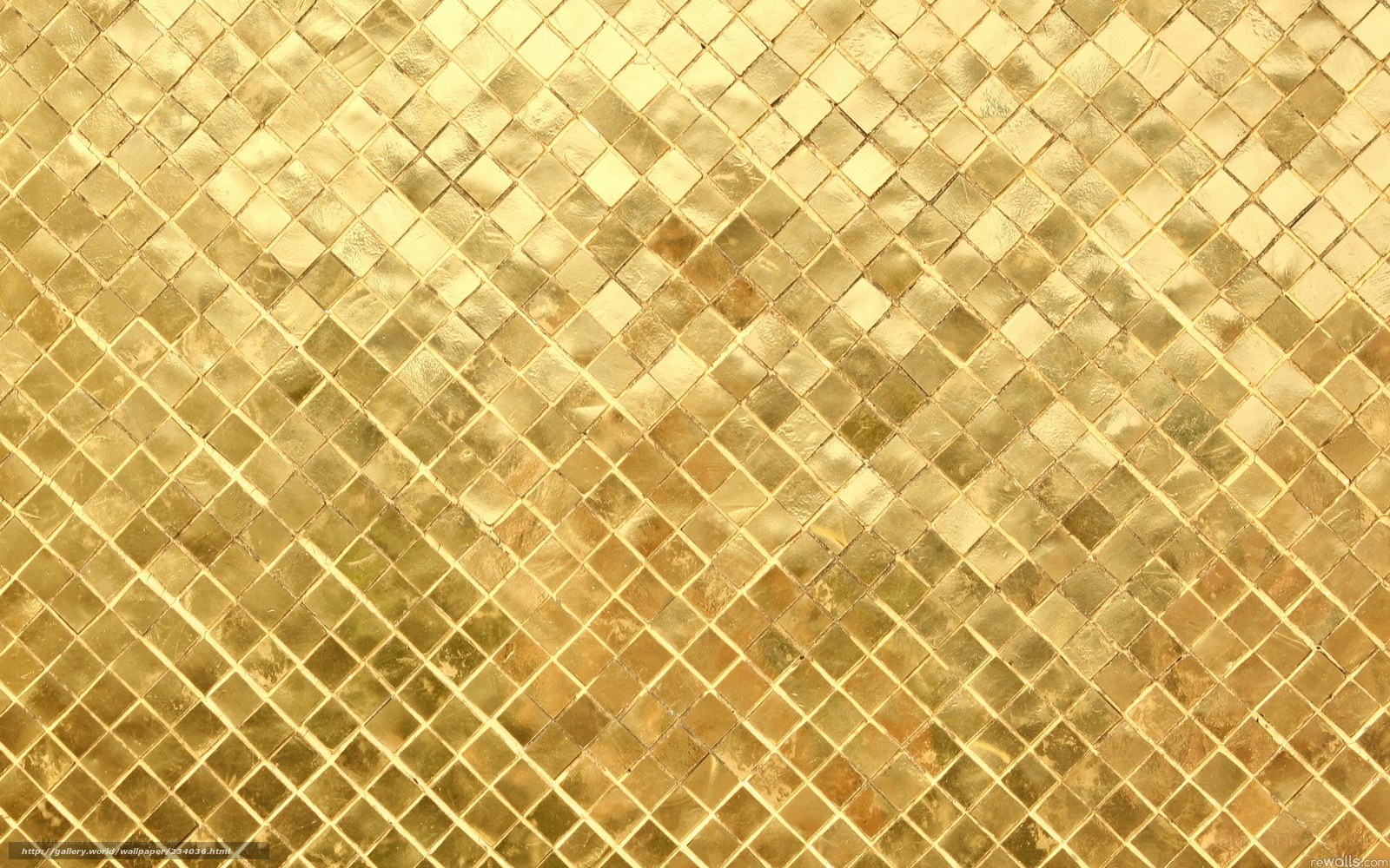 golden mosaic tile pattern