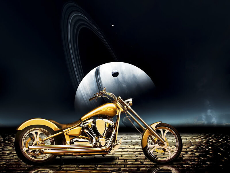 Golden Motorcycle — Gold