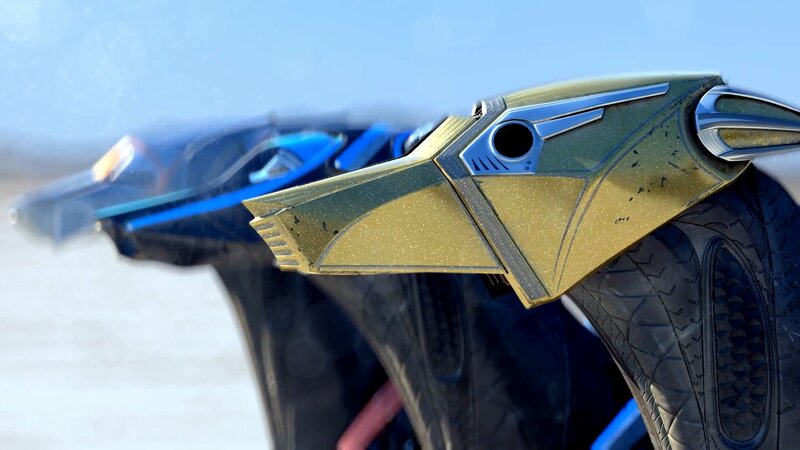 Golden Motorcycle Helmet