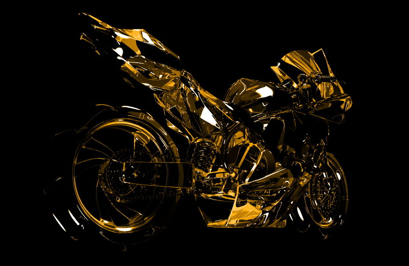 Golden Motorcycle