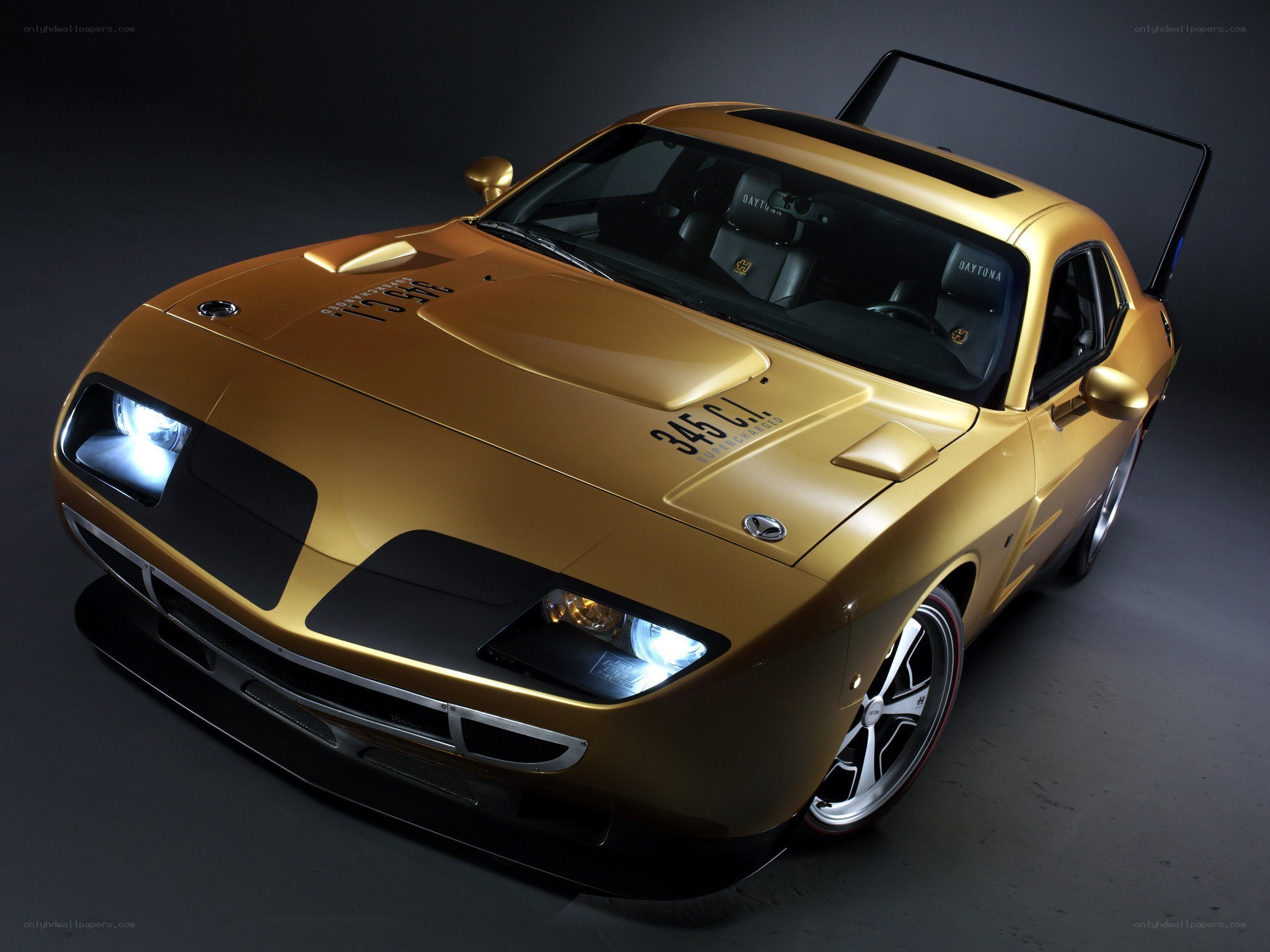golden muscle car