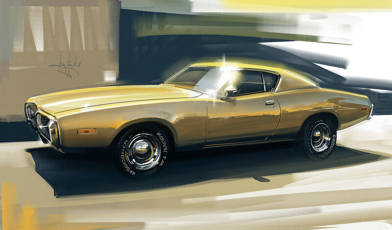 Golden Muscle Car — Gold, Dynamic