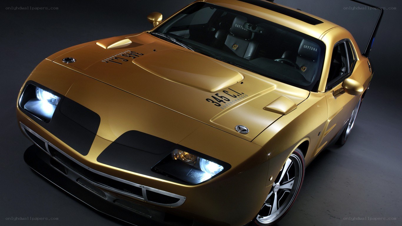 golden muscle car