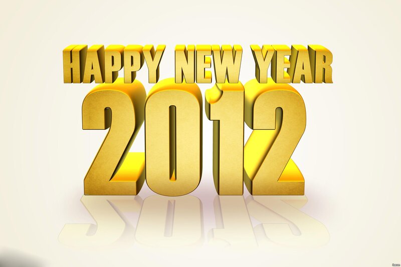 Golden New Year Text