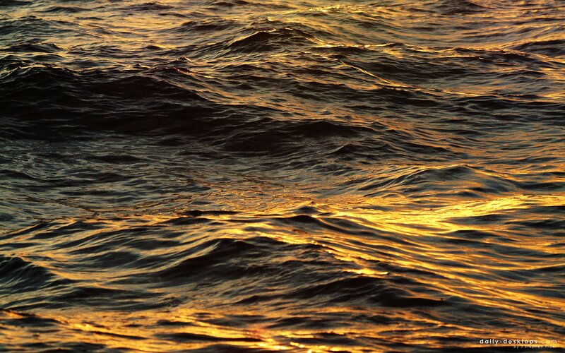 Golden Ocean Waves — Gold