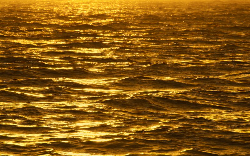 Golden Ocean Waves