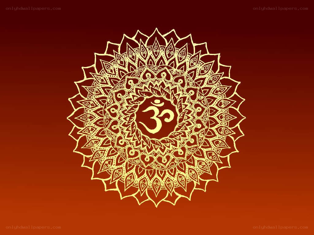 Golden Om Mandala Design