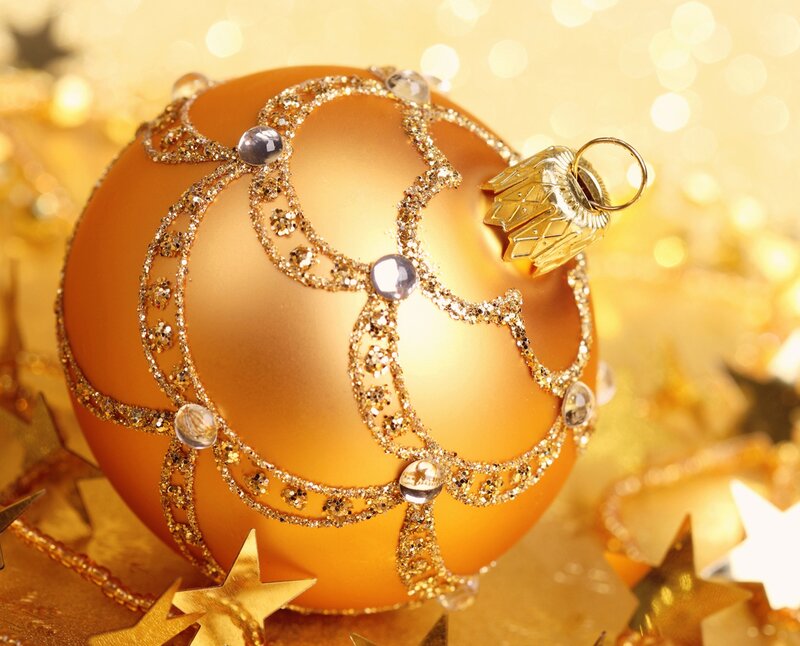 Golden Ornament Ball
