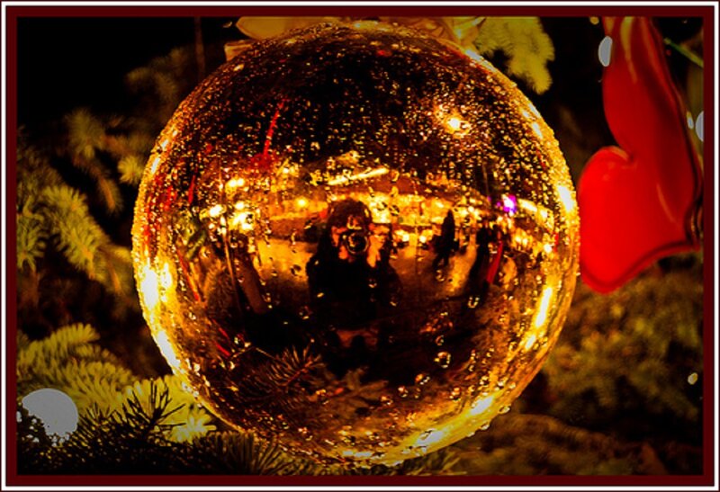 Golden Ornament Reflection