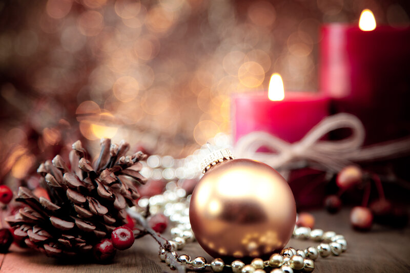 Golden Ornament with Pinecone