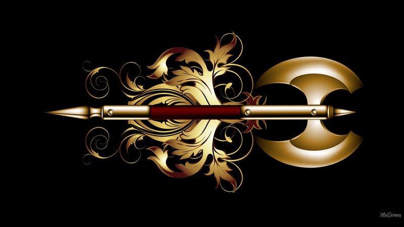 Golden Ornate Axe