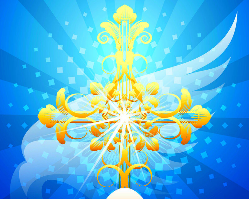 Golden Ornate Cross