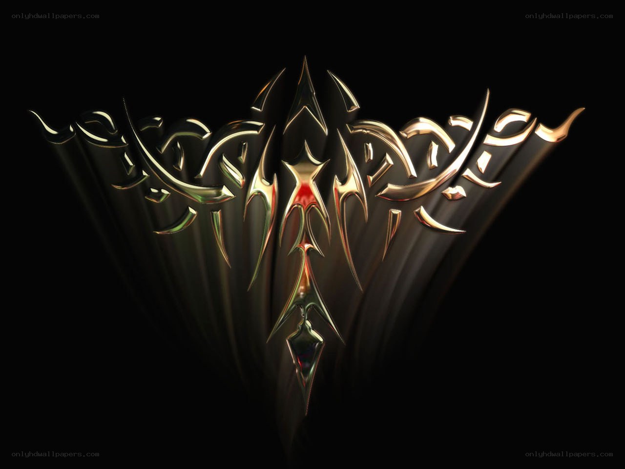 golden ornate emblem design