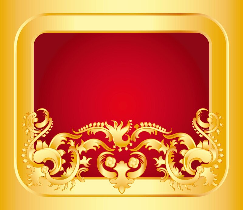 golden ornate frame design